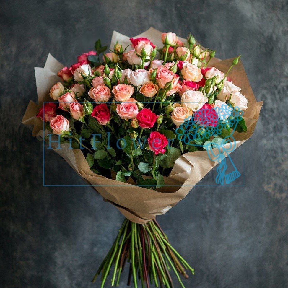 Букет роз Радужный Восход